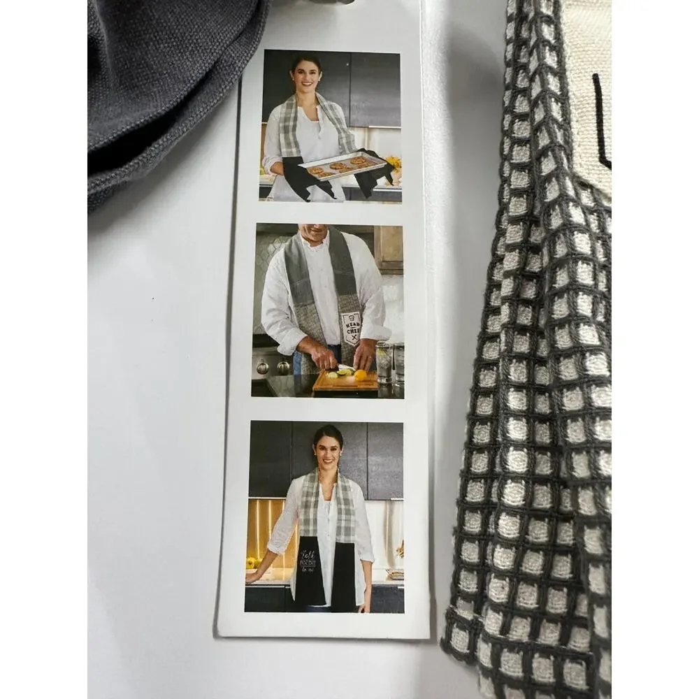 Kitchen Boa Towel Head Chef NEW NWT Gray
